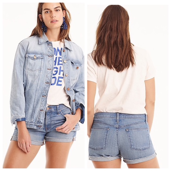 NWT J.Crew Midrise denim short - Picture 2 of 5